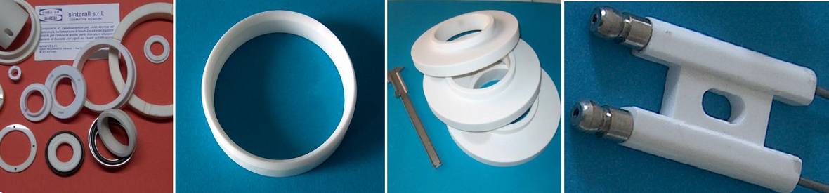 Particolari meccanici in allumina sialox